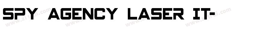 Spy Agency Laser It字体转换